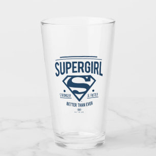 Verre Supergirl mieux que jamais Retro Graphic