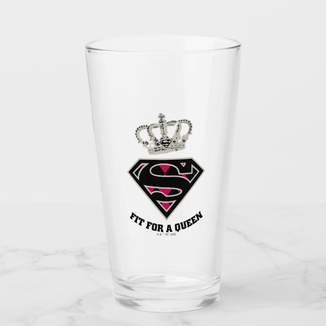 Verre Supergirl S-Shield "Adapté Pour Une Reine" (Devant)