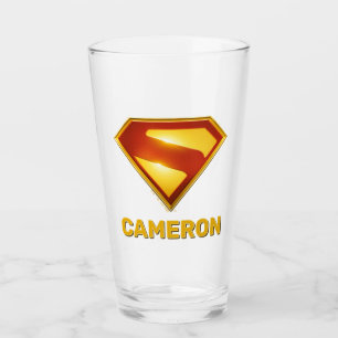 Verre Superman Golden S Shield brillance