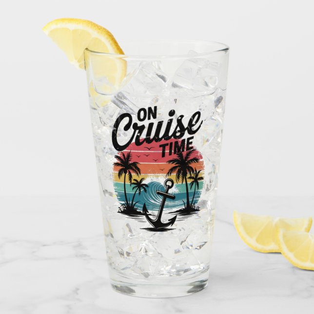 Verre Sur la croisière Palmier Cocotier Vacances d'été (Devant glace)