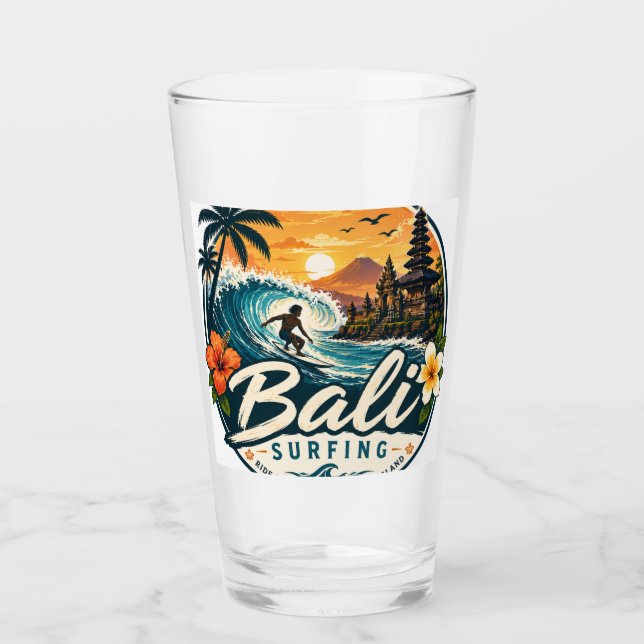 Verre Surf à Bali, Indonésie (Devant)