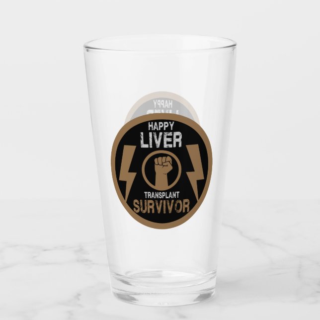 Verre Survivant de la transplantation du foie (Devant)