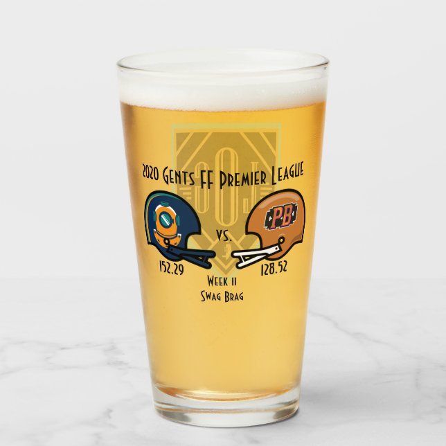 Verre SwagBrag11 Nemo / Peaky Pint Glass (Devant (rempli))