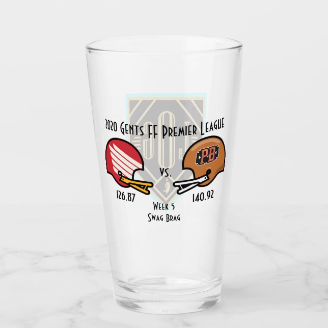 Verre SwagBrag5 DuckyShin v Peaky Pint Glass (Devant)