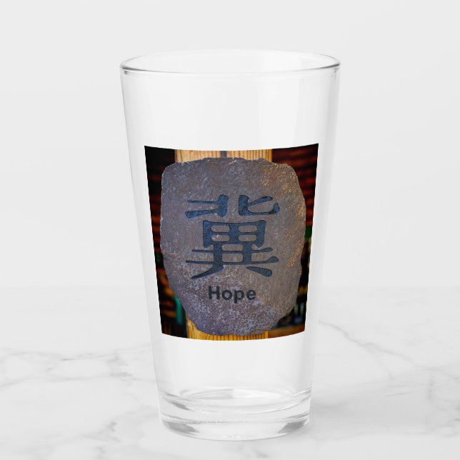 Verre Symbole d'espoir (Devant)