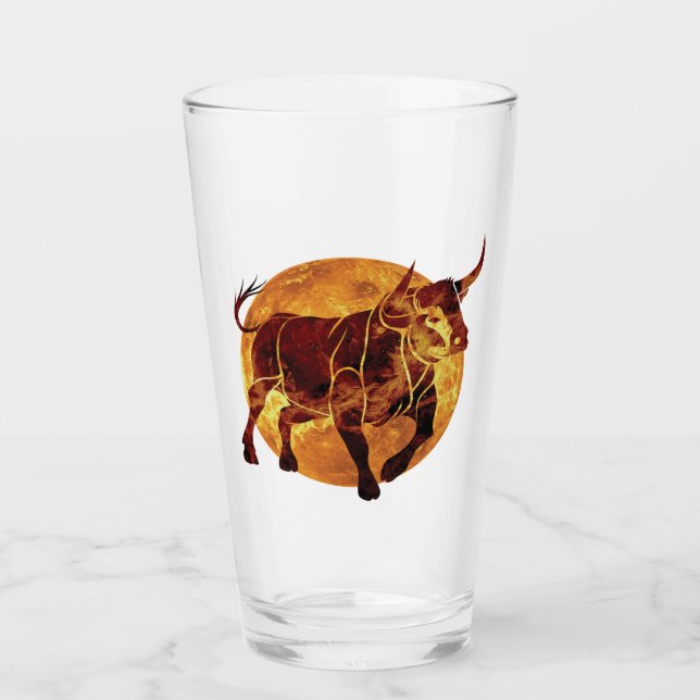 Verre SYMBOLE Zodiaque Taurus (Devant)