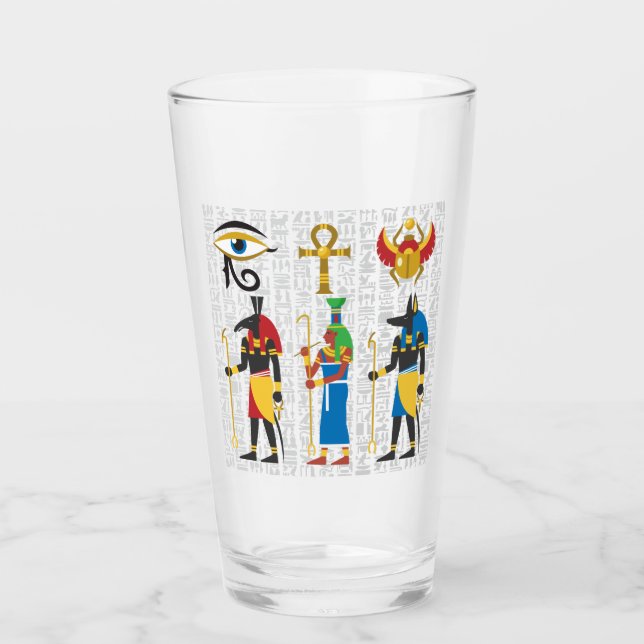 Verre Symboles égyptiens (Devant)