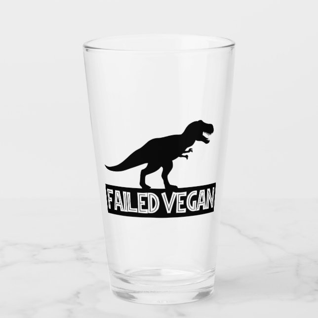 Verre T-Rex Vegan ayant échoué (Devant)