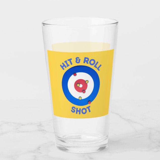 Verre T-shirt à lancer et à lancer de curling (Devant)