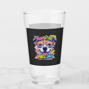Verre T-Shirt Chien Drôle Vibes Only � Chien Cool