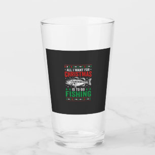 Verre T-shirt dégueu pêche Noël bass