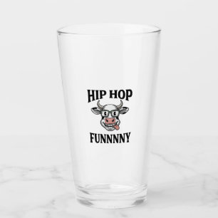Verre T-shirt design de gravure vintage de hip hop drôle