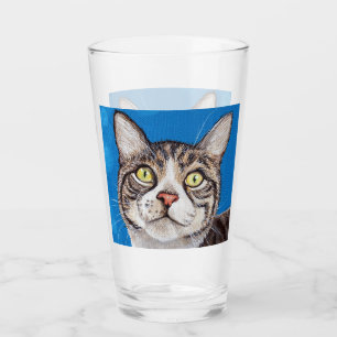 Verre Tabby Cat Peinture