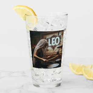 Verre Tambours de musiciens Leo Zodiac