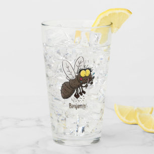 Verre Taon drôle de dessin animé d'insecte