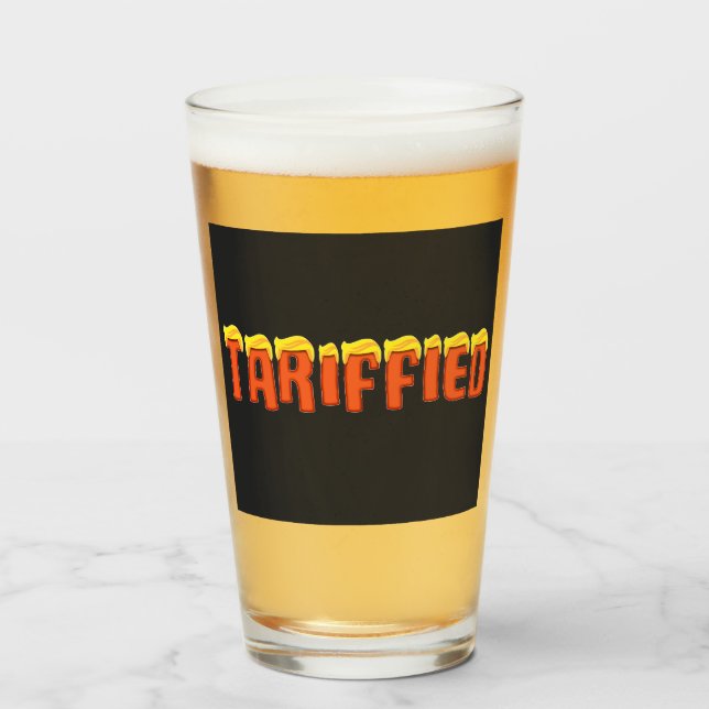 Verre Tarifé - drôle de tarif de Donald Trump (Devant (rempli))