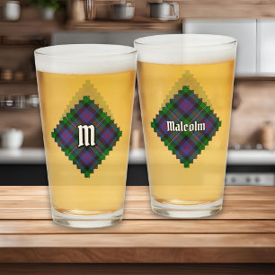Verre Tartan du clan Malcolm