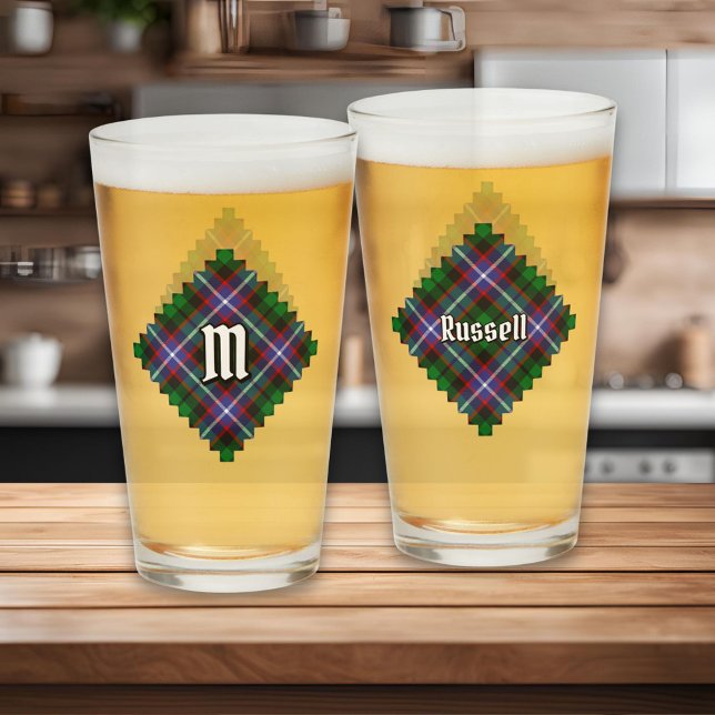 Verre Tartan du clan Russell (Créateur téléchargé)