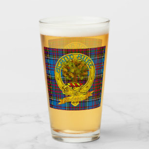 Verre Tartan et motif de clan d'Anderson