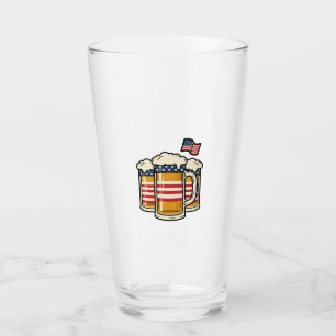 Verre Tasse à bière patriotique dessin vectoriel vintage