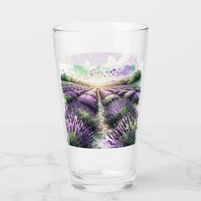 Verre Tasse Sérénité Fleur de Lavande (Devant)
