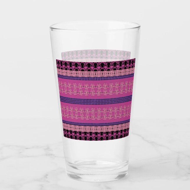 Verre Tasses de fleurs à tête de rose (Devant)