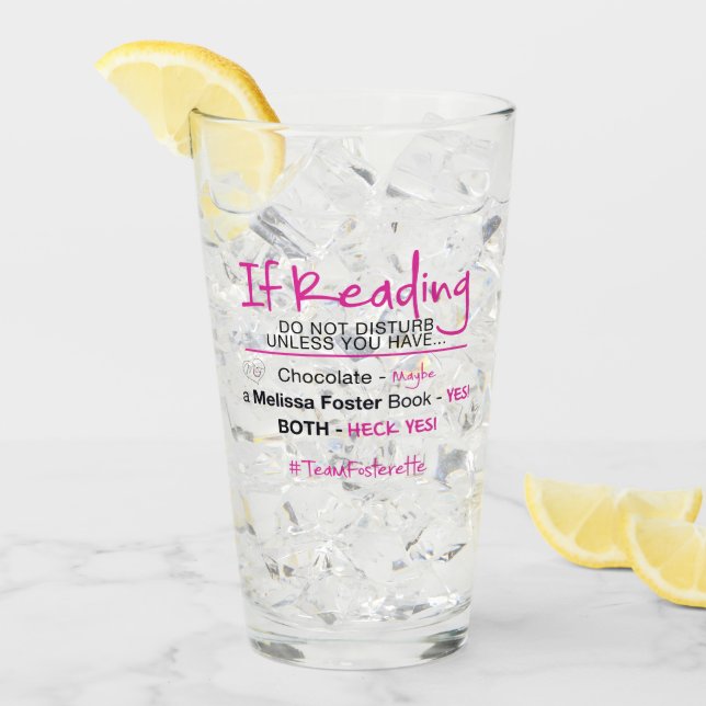 Verre #TeamFosterette Si La Lecture Ne Dérange Pas Le Ve (Devant glace)