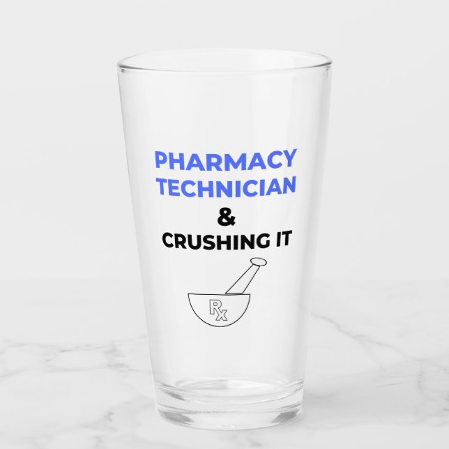 Verre Technicien en pharmacie et l'écrasement 2 (Devant)