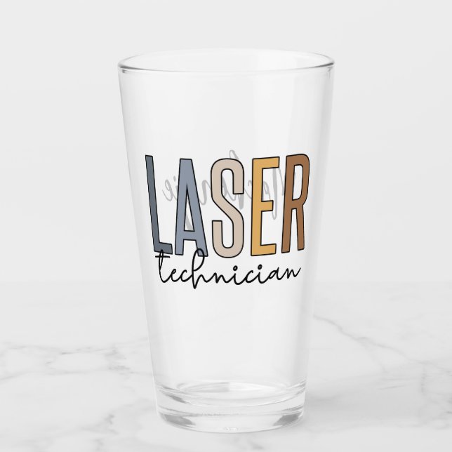 Verre Technicien laser personnalisé | Technologie laser (Devant)