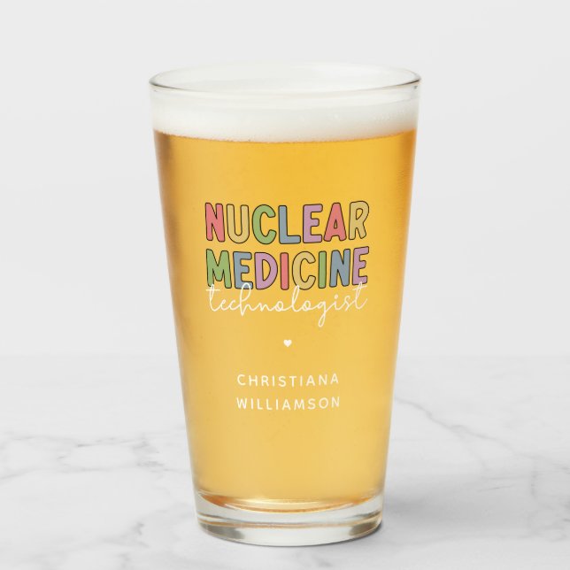 Verre Technologue en médecine nucléaire sur mesure CNMT  (Devant (rempli))