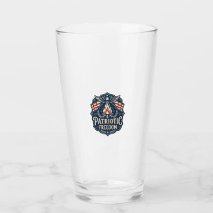 Verre Tee-shirt graphique vectoriel nuit de feu patrioti