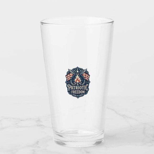 Verre Tee-shirt graphique vectoriel nuit de feu patrioti (Devant)