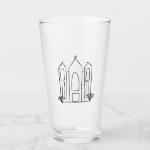 Verre Temple mormon simple moderne LDS Salt Lake City