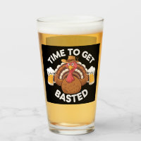 Temps To Get Basted Funny Beer Thanksgiving Turkey