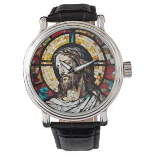 Verre tendu Jésus Design Montre à poignet