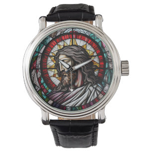 Verre tendu Jésus Design Montre à poignet