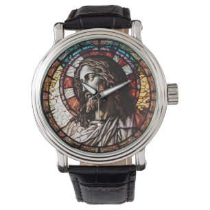 Verre tendu Jésus Design Montre à poignet