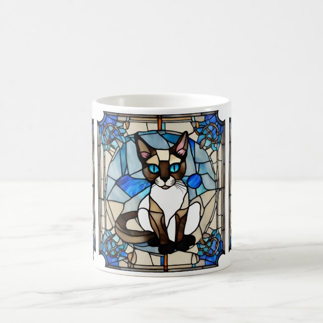 Verre tendu Siamese Chat Mug (Centre)