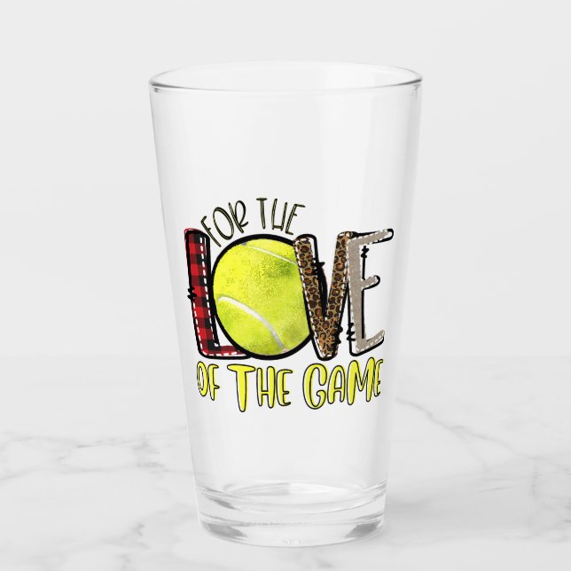Verre Tennis Pour L'Amour Du Jeu (Devant)