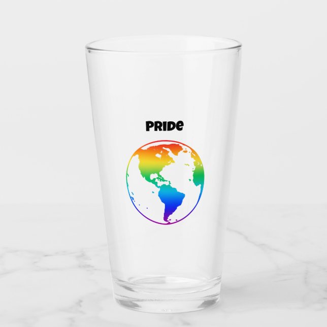 Verre Terre de la planète de couleur arc-en-ciel (Devant)