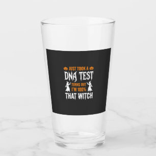 Verre Test ADN sorcière drôle Halloween Graphique