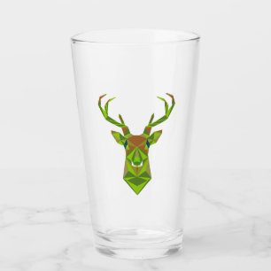 Verre Tête de cerf géométrique Camo