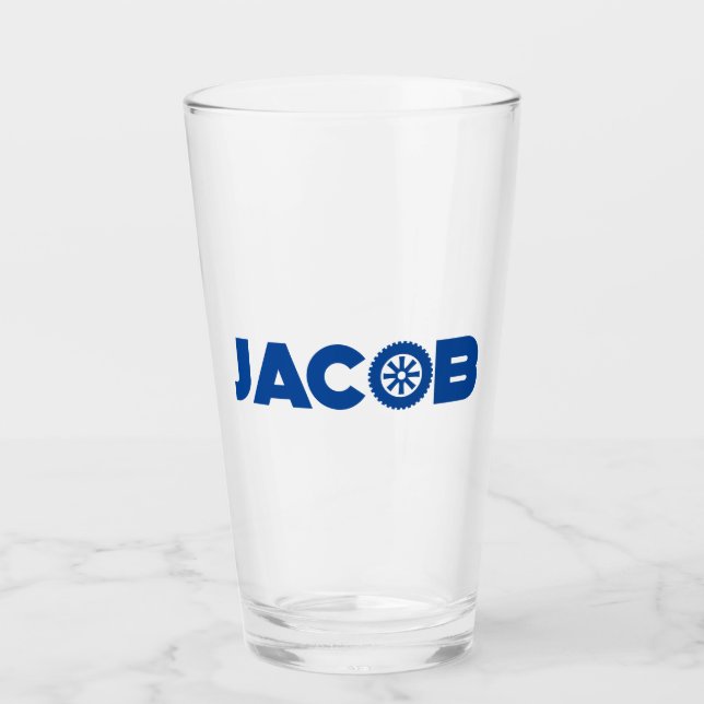 Verre Tête Jacob Petrol (Devant)