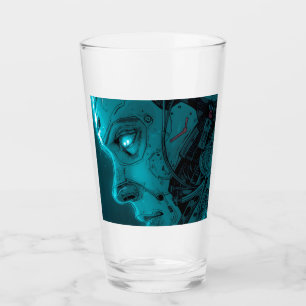 Verre TÊTE ROBOTIQUE CYBORG Bière