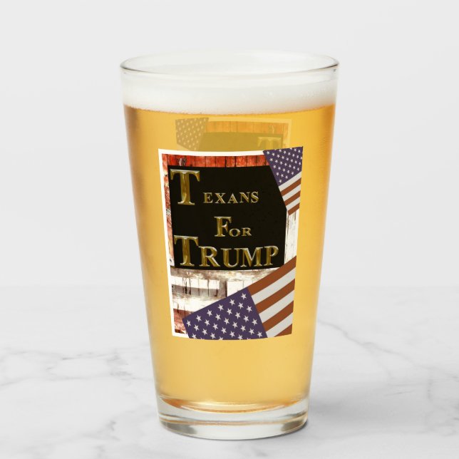 VERRE TEXANS POUR TRUMP (Devant (rempli))