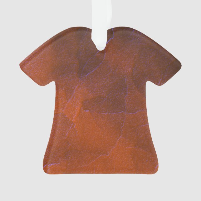 Verre Texturé Abstrait Terreux Orange Bleu (devant)