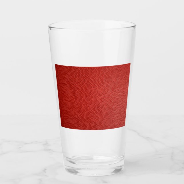 Verre Texture en cuir rouge (Devant)