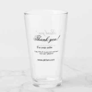 Verre Thank you for purchase pink family business detail