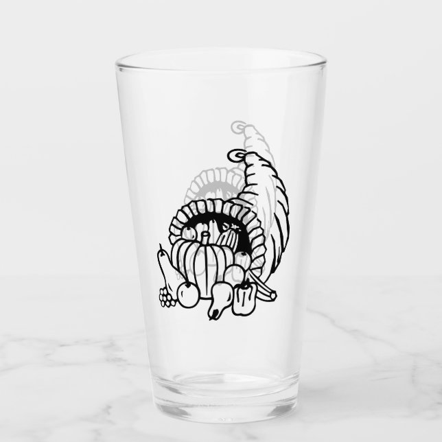 VERRE THANKSGIVING AUTOMNE HARVEST (Devant)