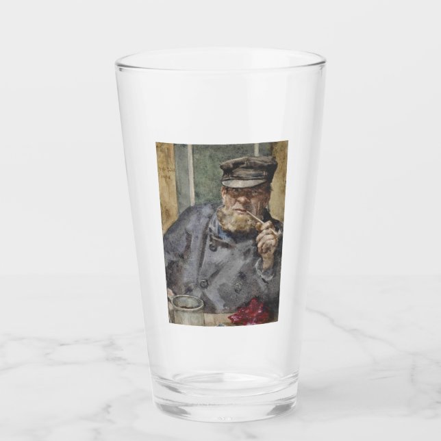Verre The Old Sea Dog (par Henry Scott Tuke) (Devant)